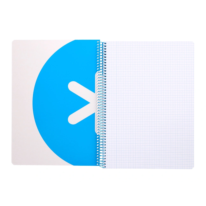 Antartik Cuaderno espiral A4 micro tapa dura 80h 100 gr cuadro 5mm rosa fluor 9