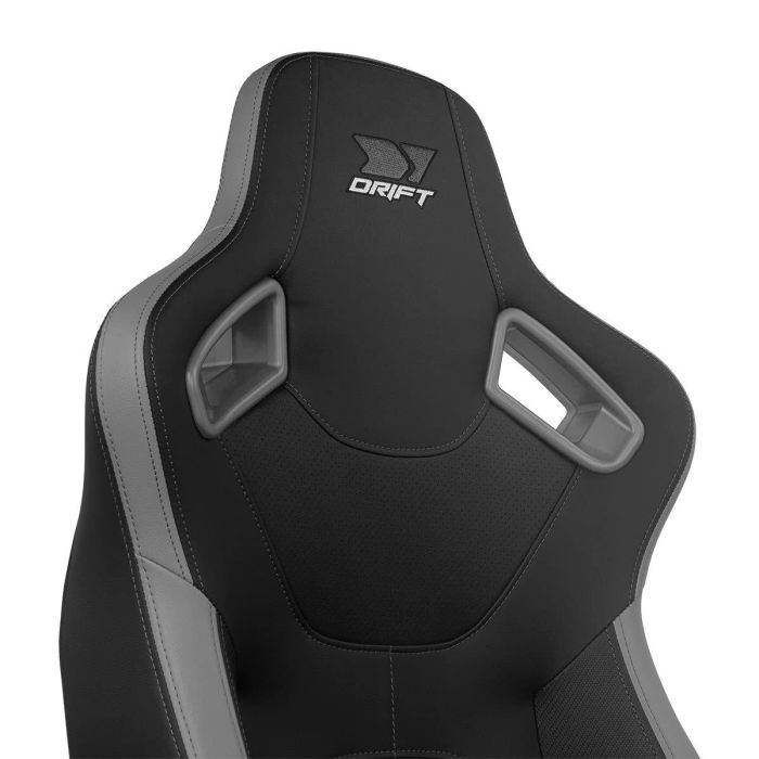 DRIFT DR600 Silla Gaming XL Ergonómica con Reposabrazos 4D, Respaldo Reclinable, Cojines Lumbar/Cervical Negro/Gris 2 DRIFT DR600 Silla Gaming XL Ergonómica con Reposabrazos 4D, Respaldo Reclinable, Cojines Lumbar/Cervical Negro/Gris 2