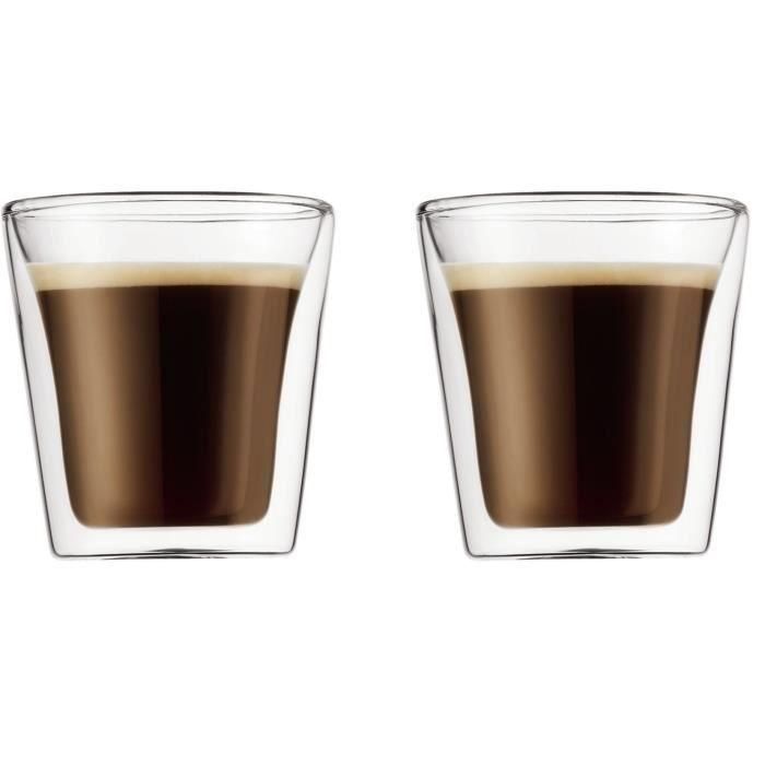 Bodum BOD0727015575056 Juego de 2 Vasos Doble Pared Transparente 0,1 l Bodum BOD0727015575056 Juego de 2 Vasos Doble Pared Transparente 0,1 l