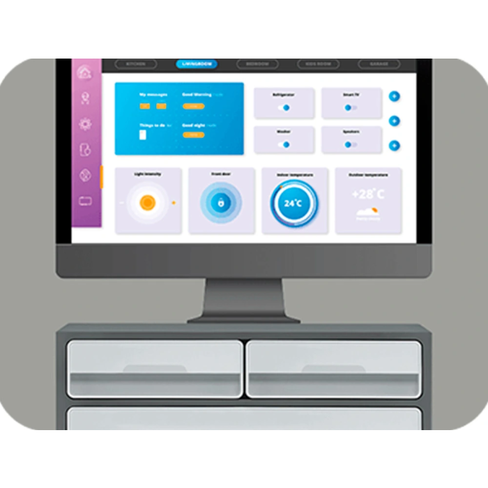 Cep Moov Up Fichero Cajones Sobremesa Reciclado 80% 3 Cajones Color Gris 275x369x146 mm 4