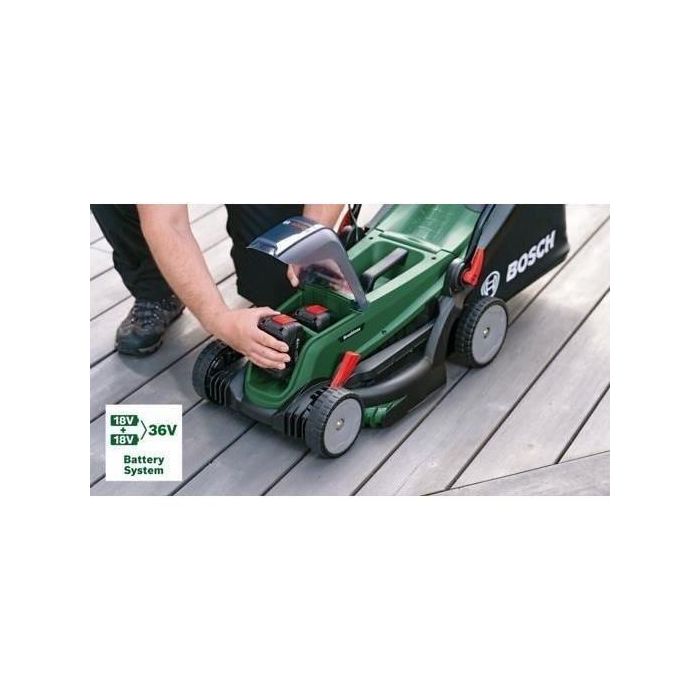 Cortacésped Bosch UniversalRotak 37-550 (con 2 baterías de 4 Ah y cargador) 2 Cortacésped Bosch UniversalRotak 37-550 (con 2 baterías de 4 Ah y cargador) 2