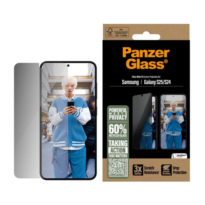 PanzerGlass Protector de Pantalla de Privacidad Ultra-Wide Fit para Samsung Galaxy S25 | S24 - Anti-golpes y Anti-rayones 0 PanzerGlass Protector de Pantalla de Privacidad Ultra-Wide Fit para Samsung Galaxy S25 | S24 - Anti-golpes y Anti-rayones 0