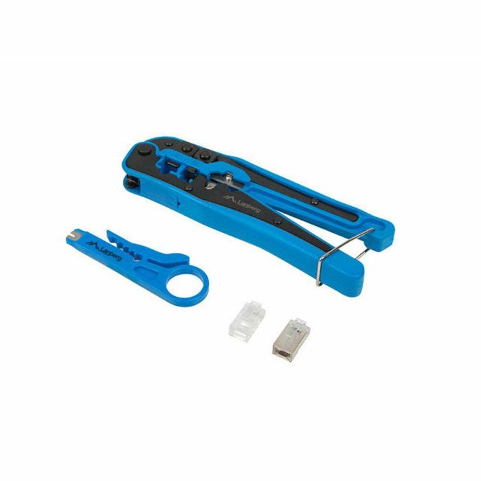 Lanberg NT-0303 Kit Crimpadora + Stripping para Redes RJ-11 RJ-12 RJ-45 con Funda