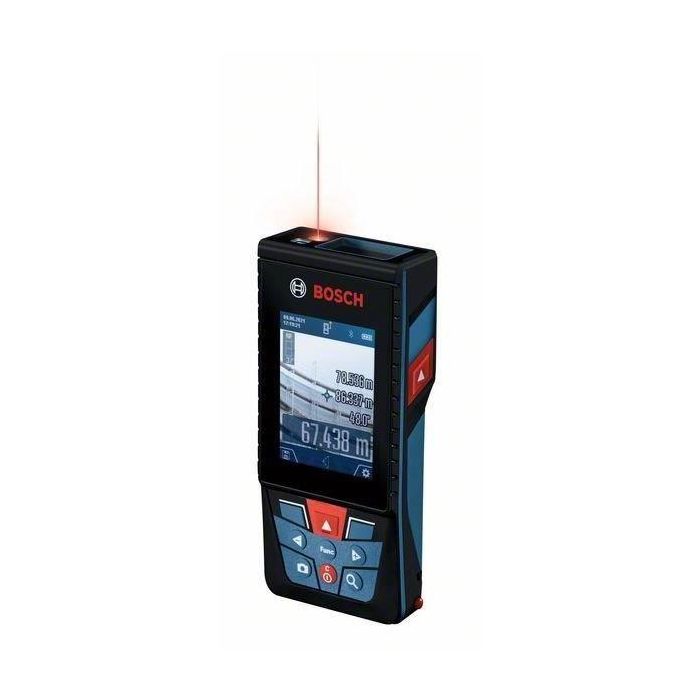Bosch Professional GLM 150-27 C Telémetro Láser para Exteriores con Zoom, 150m de Alcance, Pantalla IPS 2.8", Bluetooth 4