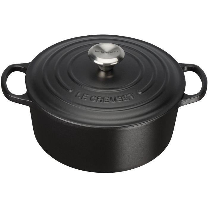 Le Creuset Signature Bräter Redondo 24 cm Negro