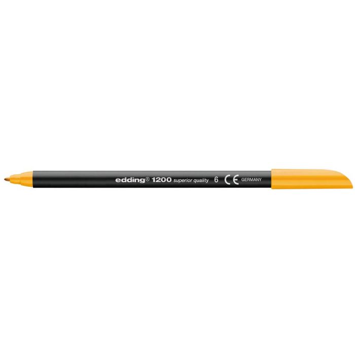 Rotulador Edding Punta Fibra 1200 Naranja Claro N.16 Punta Redonda 0.5 mm 5 unidades 1