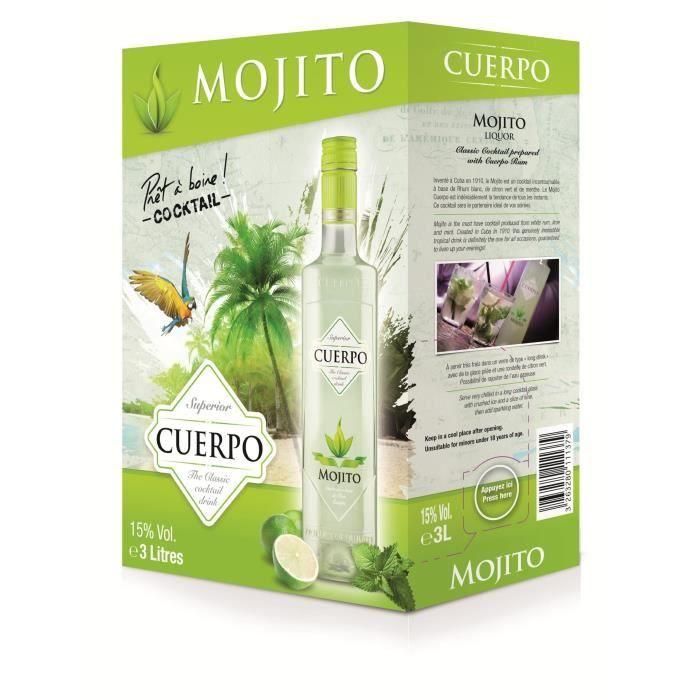 Babero Mojito Cuerpo 3L 15 ° 1 Babero Mojito Cuerpo 3L 15 ° 1