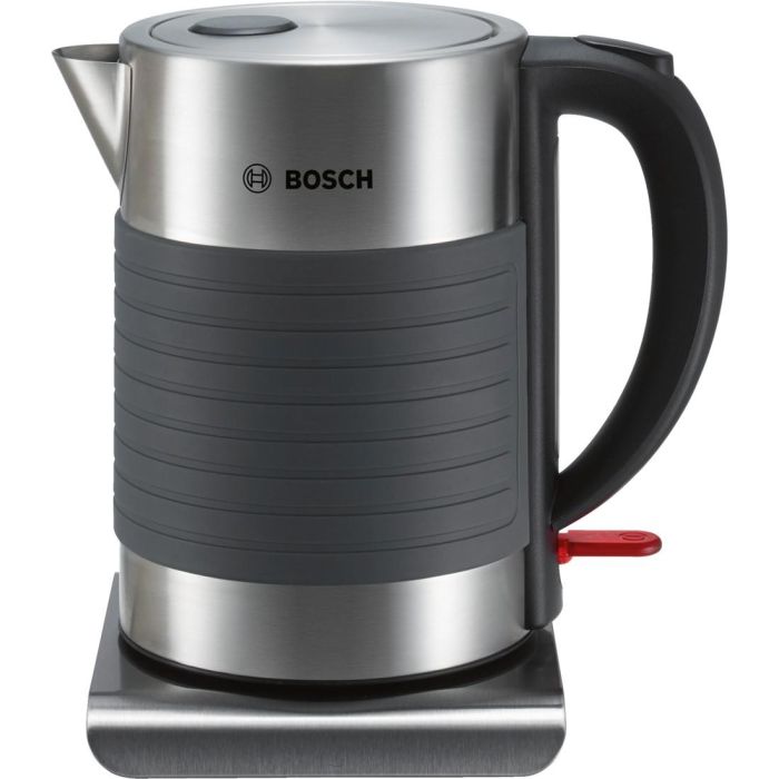Bosch TWK7S05 Hervidor de Agua Eléctrico 1.7 L 2200 W Negro/Gris con Apagado Automático y Protección sobrecalentamiento