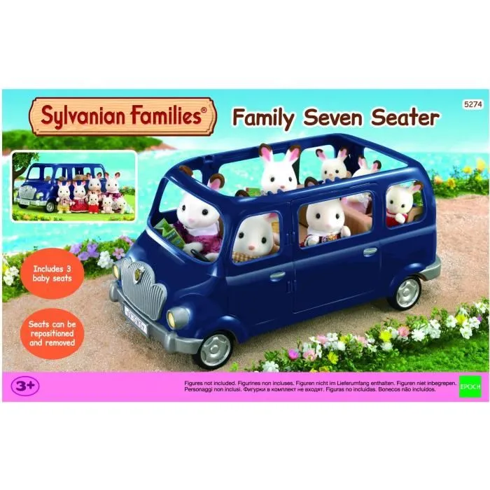 Sylvanian Families Transportador de 7 plazas con Accesorios para Niñas a partir de 4 años 0 Sylvanian Families Transportador de 7 plazas con Accesorios para Niñas a partir de 4 años 0