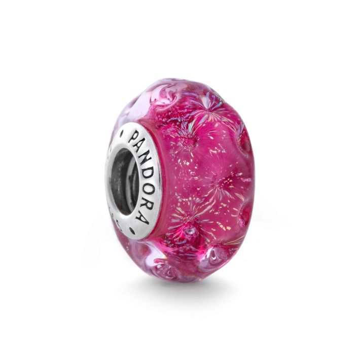 Abalorio Mujer Pandora WAVY STERLING SILVER CHARM WITH IRIDESCENT AND PIN