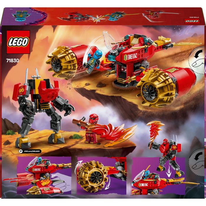 LEGO 71830 Ninjago Moto-Meca de la Tormenta de Kai | Juguete de Construcción 2 en 1: Meca y Moto de Nya | Set +7 años 8 LEGO 71830 Ninjago Moto-Meca de la Tormenta de Kai | Juguete de Construcción 2 en 1: Meca y Moto de Nya | Set +7 años 8