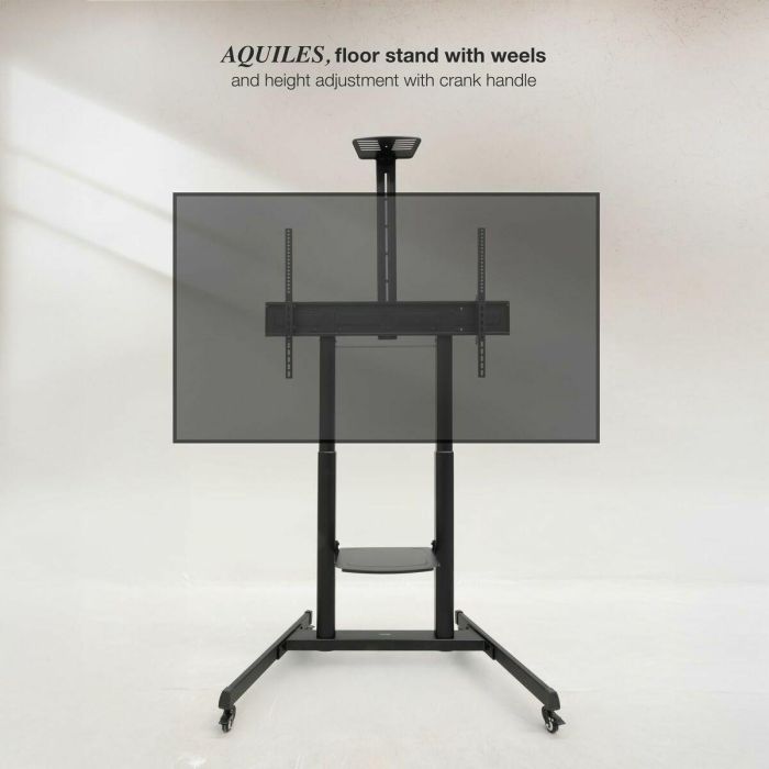 TooQ FS20406HM-B Soporte de Suelo con Ruedas para TV 60-100 Pulgadas, 130 kg, Ajustable en Altura, Negro 15 TooQ FS20406HM-B Soporte de Suelo con Ruedas para TV 60-100 Pulgadas, 130 kg, Ajustable en Altura, Negro 15
