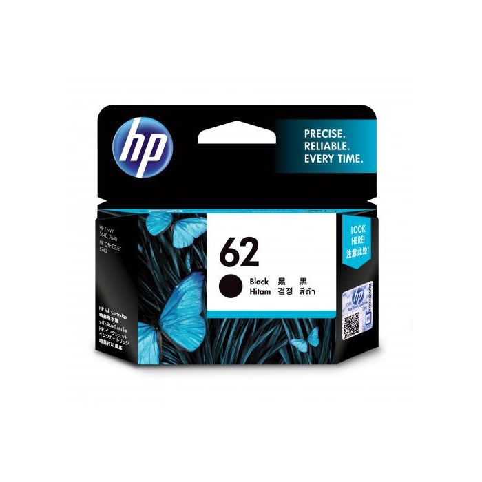HP Cartucho Original HP 62 Negro para OfficeJet 5640, 5740, 7640 - 200 páginas