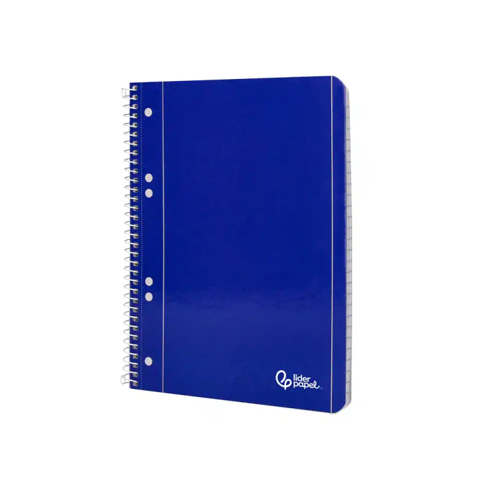Liderpapel Cuaderno Espiral A5 Micro Serie Azul Tapa Blanda 80h 75gr Horizontal 6 Taladros Azul 2