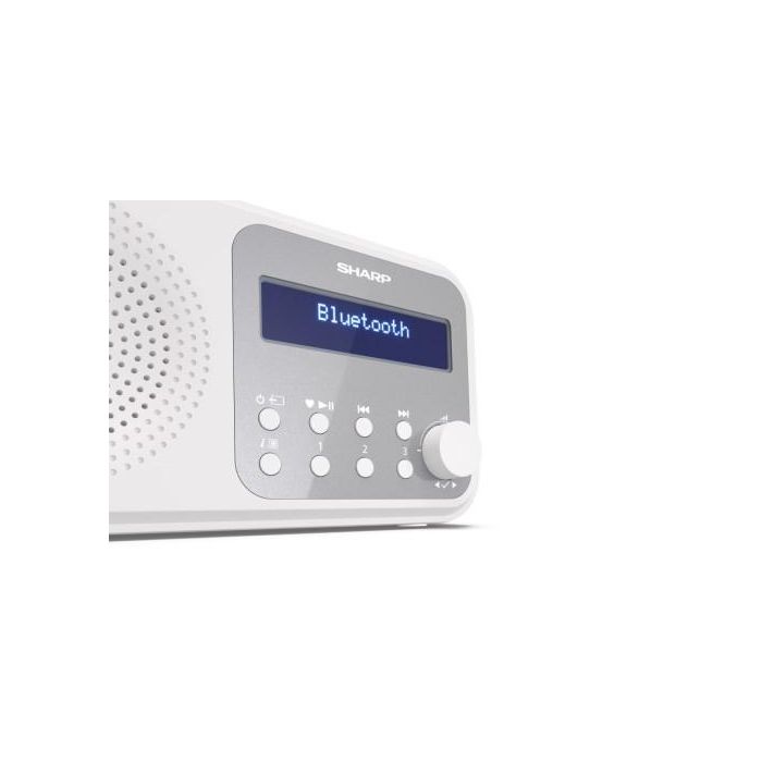 Sharp DR-P420 Radio Portátil Digital Blanco con DAB, DAB+, FM, Bluetooth 5.0 y Batería de 16h 4 Sharp DR-P420 Radio Portátil Digital Blanco con DAB, DAB+, FM, Bluetooth 5.0 y Batería de 16h 4