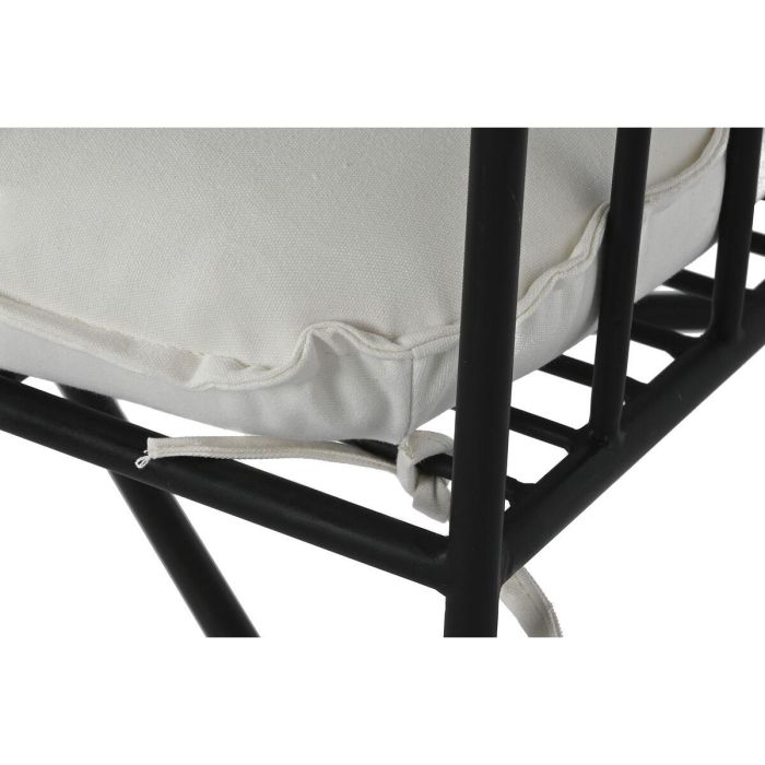 Butaca Home ESPRIT Blanco Negro Metal 70 x 68 x 79 cm 3