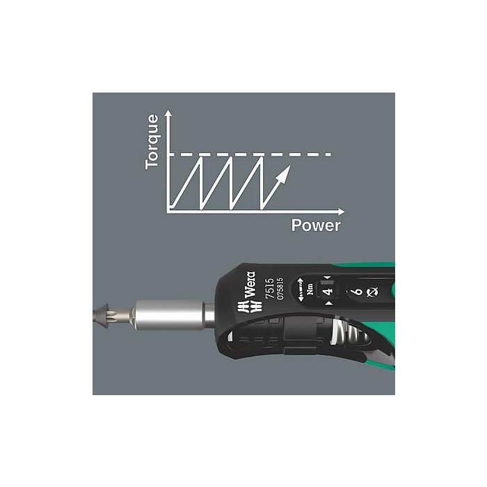 Wera 7515 Kraftform Safe-Torque Speed Destornillador Dinamométrico 1/4" 2-6 Nm 3