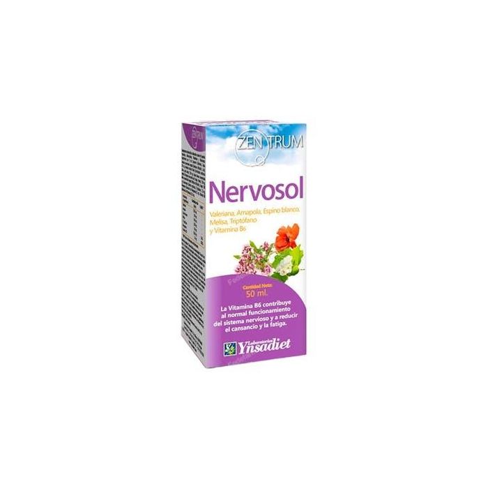 Zentrum Nervosol 50Ml. Complemento Alimenticio con Vitamina B6 para el Sistema Nervioso y Reducir el Cansancio