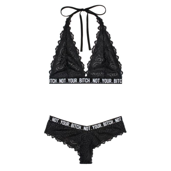Conjunto de Lencería Fantasy Lingerie Negro (L/XL) 4 Conjunto de Lencería Fantasy Lingerie Negro (L/XL) 4