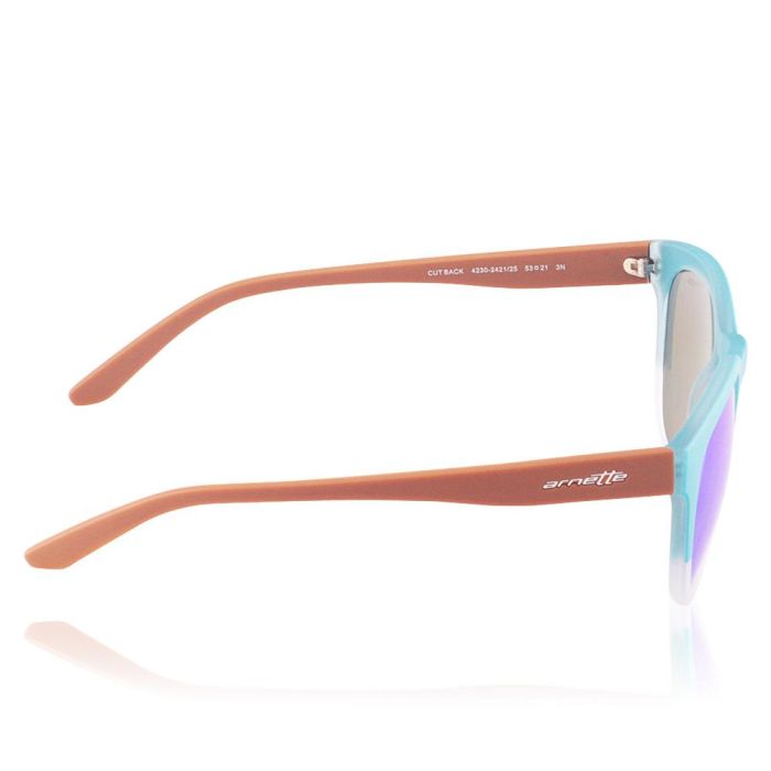 Arnette AN4230 Gafas de Sol para Hombre Montura Turquesa y Transparente Lente Azul Espejo Verde Calibre 53mm 2 Arnette AN4230 Gafas de Sol para Hombre Montura Turquesa y Transparente Lente Azul Espejo Verde Calibre 53mm 2
