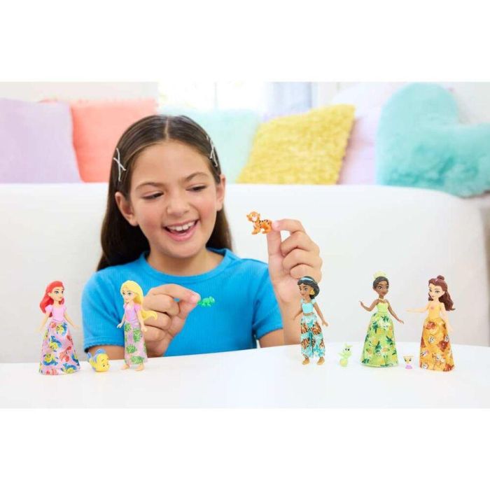 Mattel Jbl33 Pack 5 Mini Muñecas Disney Princesas Articuladas 8.9cm: Ariel, Tiana, Bella, Jasmine, Rapunzel + 5 Amigos 3 Mattel Jbl33 Pack 5 Mini Muñecas Disney Princesas Articuladas 8.9cm: Ariel, Tiana, Bella, Jasmine, Rapunzel + 5 Amigos 3