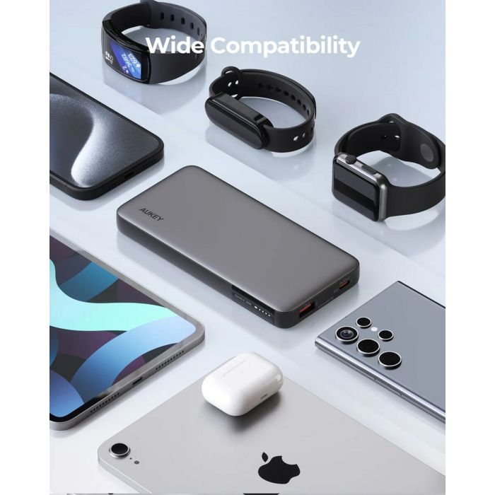 Powerbank Aukey PB-Y41 Gris 10000 mAh 4 Powerbank Aukey PB-Y41 Gris 10000 mAh 4