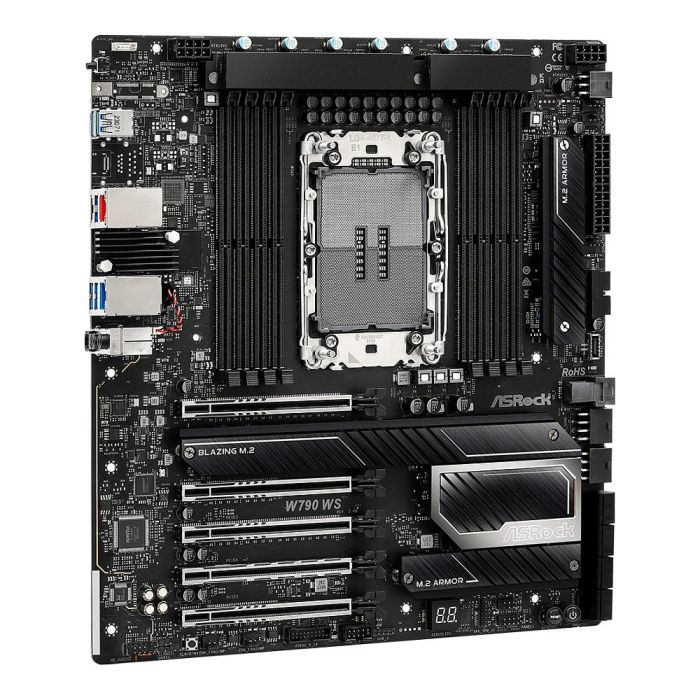 ASRock W790 WS R2.0 Placa Base E-ATX Servidor Intel Socket 4677 Compatible con Intel Xeon W DDR5 RAM hasta 2 TB 2