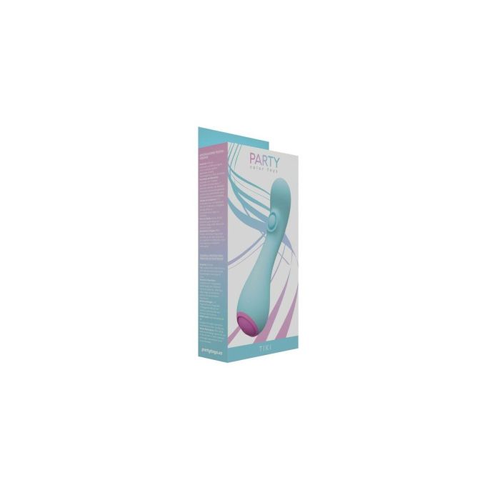 Vibrador Punto G Party Color Toys TIKI Azul 1 Vibrador Punto G Party Color Toys TIKI Azul 1