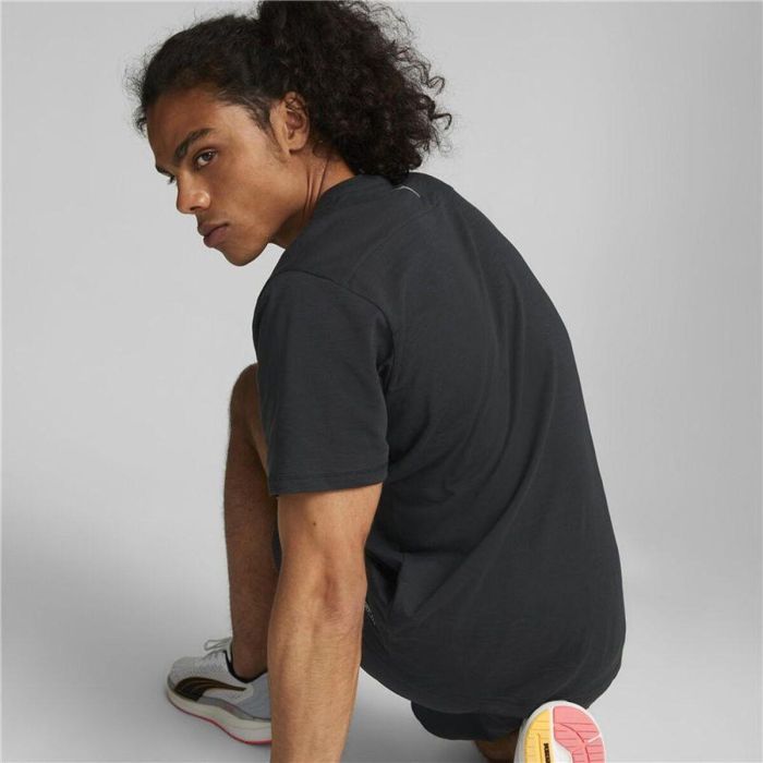 Camiseta Deportiva de Manga Corta Puma 522423 01 Negro