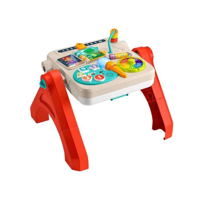 Fisher-Price Caballete Interactivo Ríe y Aprende para Bebés +6 Meses con Medidas 56x53x49 cm