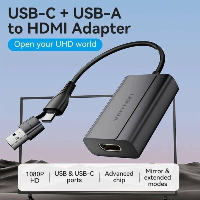 Adaptador USB-C a HDMI Vention ACYHB 4 Adaptador USB-C a HDMI Vention ACYHB 4