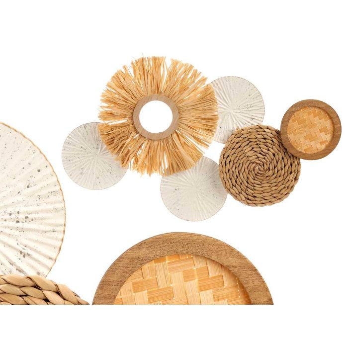 Mural Metal Paja Bambu Giftdecor 65X40CM (6 Unidades) Mural Metal Paja Bambu Giftdecor 65X40CM (6 Unidades)