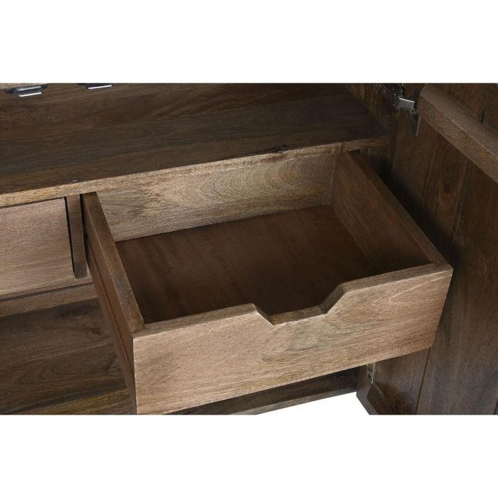 Aparador DKD Home Decor Marrón oscuro Gris oscuro Metal Madera de mango 180 x 40 x 80 cm 5
