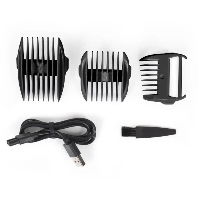 Livoo Cortapelos Inalámbrico para Cabello, Barba y Cuerpo, 50 Minutos de Autonomía, 5W 4