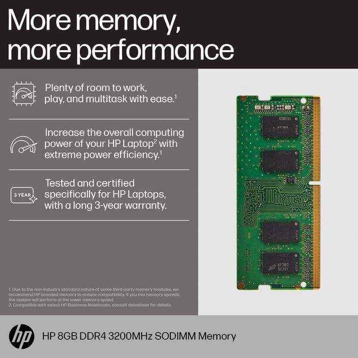 HP 16GB DDR4 3200MHz SODIMM Memoria RAM para Portátil 3