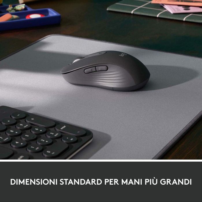 Logitech M650 L Signature for Business - Ratón Inalámbrico Ergonómico Grande con Logi Bolt, SilentTouch, 24 Meses Batería 9 Logitech M650 L Signature for Business - Ratón Inalámbrico Ergonómico Grande con Logi Bolt, SilentTouch, 24 Meses Batería 9