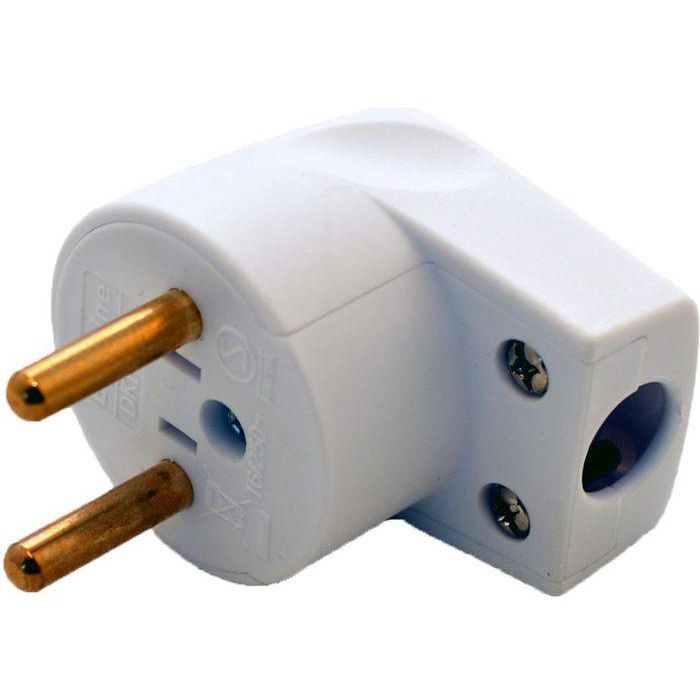 MicroConnect Danish Power plug, angled White MicroConnect Danish Power plug, angled White