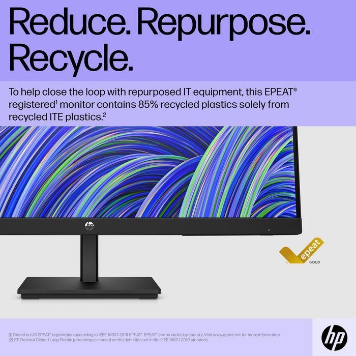 HP V24i G5 Monitor FHD de 23.8 Pulgadas (60.5 cm), Pantalla Nítida para Productividad Diaria en Oficina y Estudio, Diseño Elegante 5