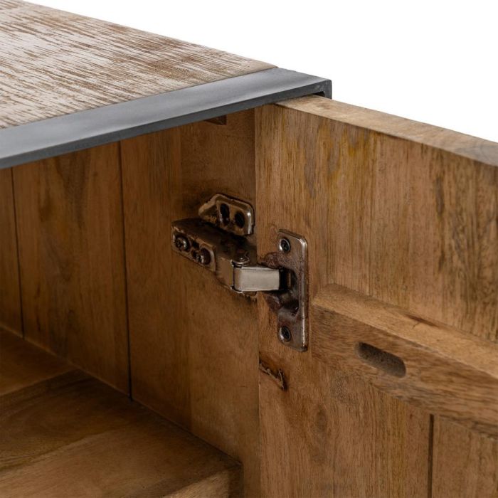 Mueble Tv Natural Madera de Mango Salón 150 X 44 X 55 cm