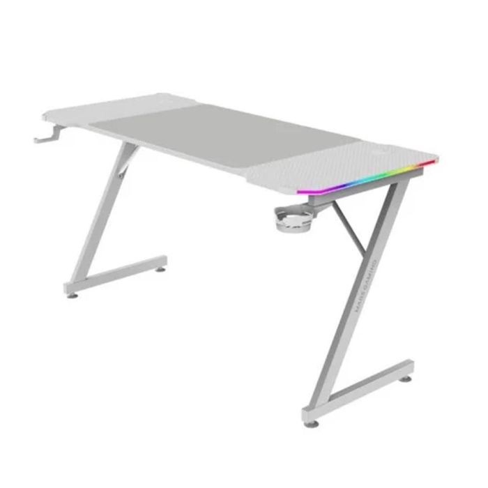 Mars Gaming Escritorio Gaming Ergonómico MGDX140RGBW 140x60cm con Iluminación RGB y Alfombrilla XXL 3