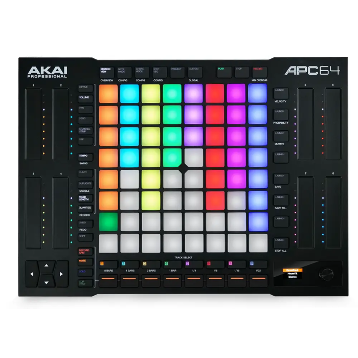 AKAIPRO APC64 Controlador MIDI con 64 Pads RGB Sensibles, Secuenciador de 8 Pistas y Control Táctil para Ableton Live 0