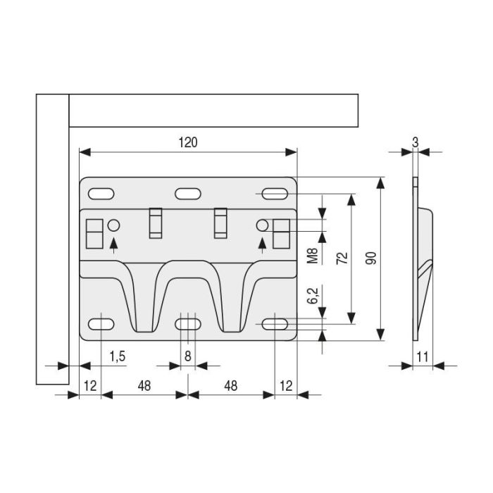 Camar A.120 Chapa Antidescolgamiento Forte XL 1