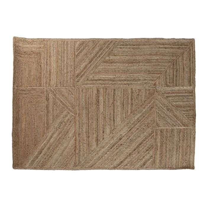 DKD Home Decor Alfombra Boho de Yute Natural Antideslizante 230 x 160 cm