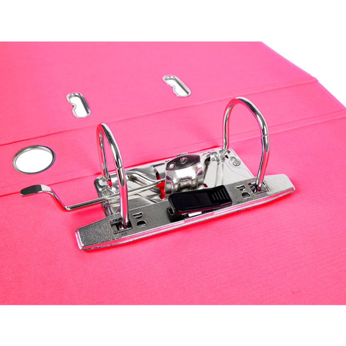 Liderpapel Archivador de Palanca A4 Documenta Forrado PVC Rado Lomo 52 mm Rosa con Compresor Metálico 3