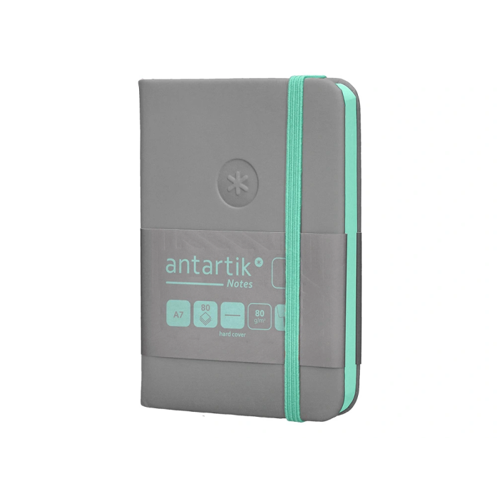 Antartik Cuaderno A7 Tapa Dura Hojas Lisas Gris y Turquesa 80 Hojas 80 gr FSC 3 Antartik Cuaderno A7 Tapa Dura Hojas Lisas Gris y Turquesa 80 Hojas 80 gr FSC 3