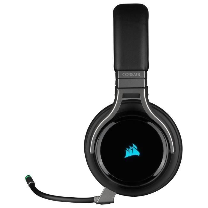 Corsair CA-9011185-EU Auriculares Gaming VIRTUOSO RGB Inalámbricos Negros con Sonido Alta Fidelidad y Tecnología SLIPSTREAM 1 Corsair CA-9011185-EU Auriculares Gaming VIRTUOSO RGB Inalámbricos Negros con Sonido Alta Fidelidad y Tecnología SLIPSTREAM 1