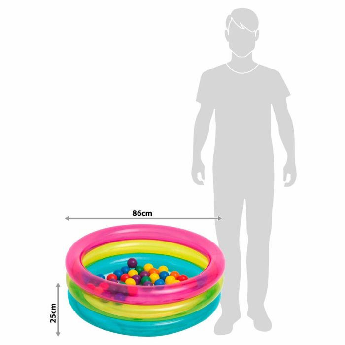 Piscina de Bolas Intex 86 x 25 x 86 cm (3 Unidades) 1 Piscina de Bolas Intex 86 x 25 x 86 cm (3 Unidades) 1
