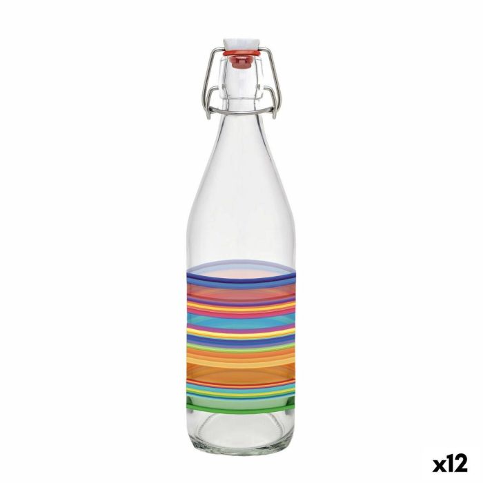 Botella de Cristal La Mediterránea Vidrio 1 L (12 Unidades) Botella de Cristal La Mediterránea Vidrio 1 L (12 Unidades)