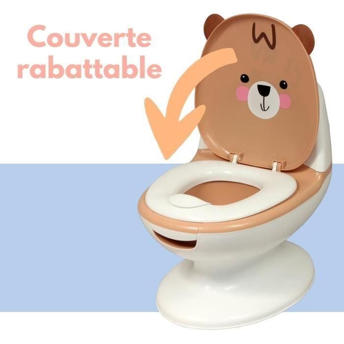 Orinal educativo para bebé BAMBISOL - Tapa y asiento abatible - Palanca de descarga 5 Orinal educativo para bebé BAMBISOL - Tapa y asiento abatible - Palanca de descarga 5