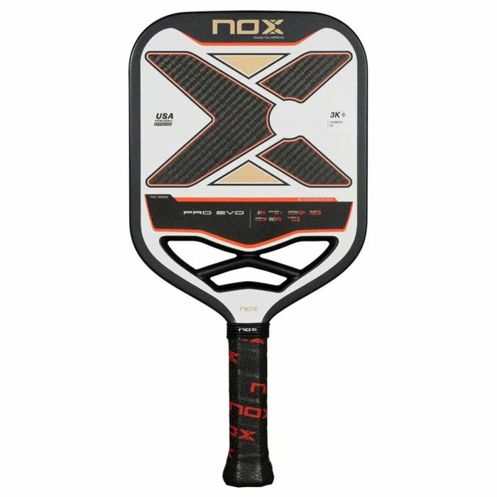 Pala de Pickleball Nox Nox Pro Evo Beige Fibra de carbono 0 Pala de Pickleball Nox Nox Pro Evo Beige Fibra de carbono 0